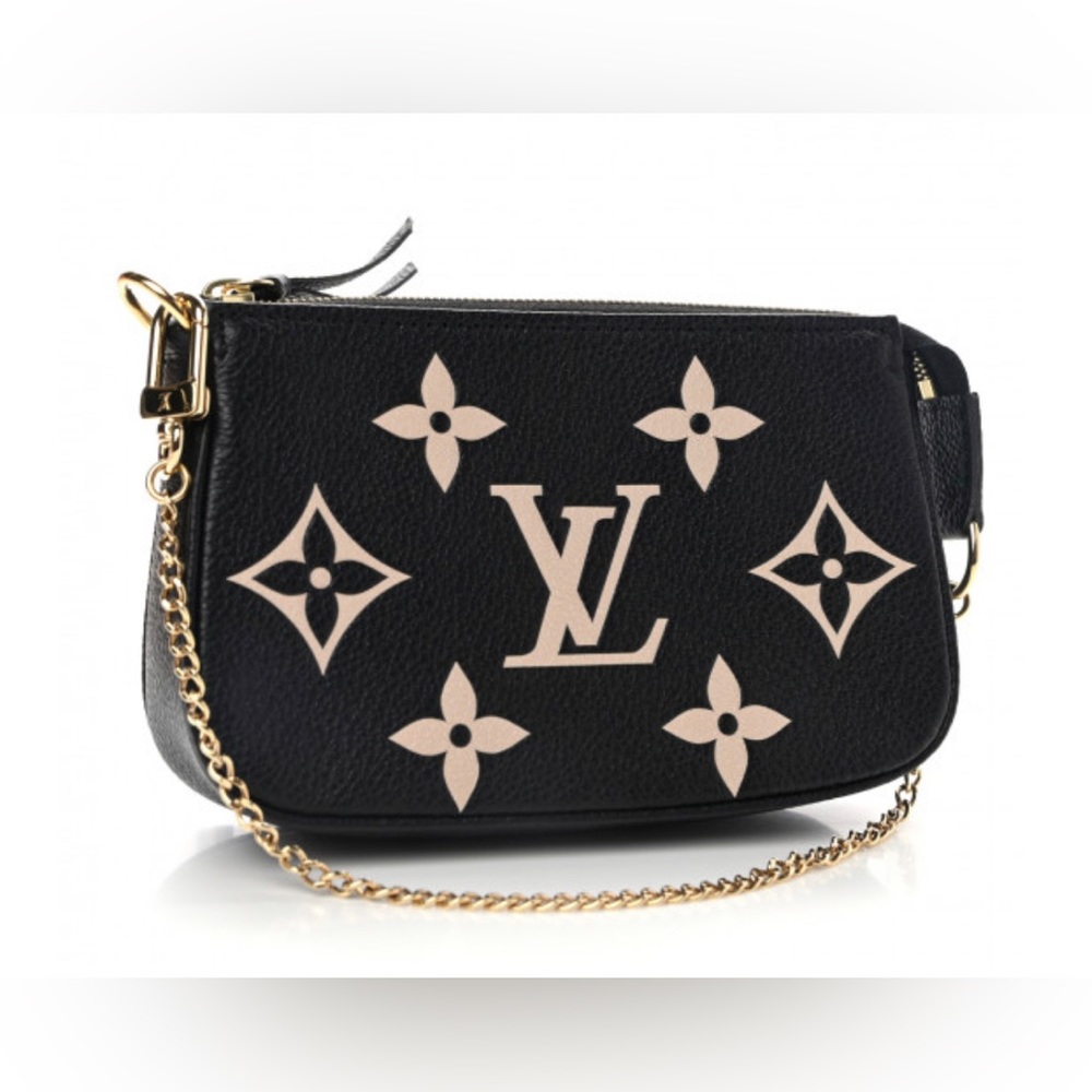 LOUIS VUITTON
Empreinte Monogram Giant Mini Pochette Accessories Black